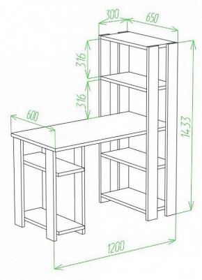 Стол компьютерный Slim СТН-145/120 в Лабытнанги - labytnangi.mebel24.online | фото 2