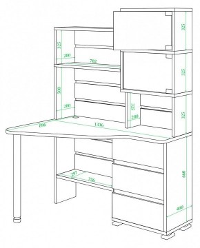Стол компьютерный СР-322 в Лабытнанги - labytnangi.mebel24.online | фото 2
