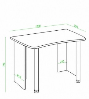 Стол офисный Домино Лайт СКЛ-Софт120 в Лабытнанги - labytnangi.mebel24.online | фото 2