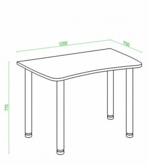 Стол офисный Домино Лайт СКЛ-Софт120МО в Лабытнанги - labytnangi.mebel24.online | фото 2