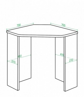 Стол письменный Домино Lite СКЛ-Угл70 в Лабытнанги - labytnangi.mebel24.online | фото 2