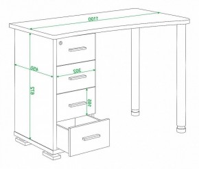 Стол письменный Домино нельсон СКМ-50 в Лабытнанги - labytnangi.mebel24.online | фото 5