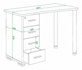 Стол письменный Домино нельсон СКМ-50 в Лабытнанги - labytnangi.mebel24.online | фото 5