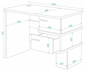 Стол письменный Домино СД-15 С в Лабытнанги - labytnangi.mebel24.online | фото 2