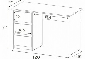 Стол письменный Идена в Лабытнанги - labytnangi.mebel24.online | фото 4