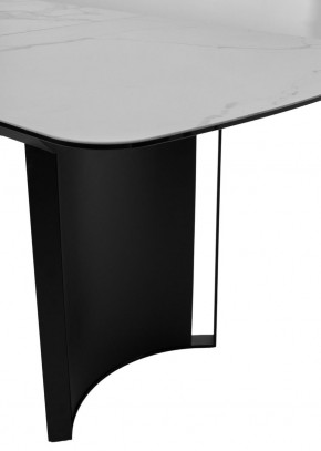 Стол RASMUS 160 TL-45 Белый мрамор, испанская керамика / черный каркас, ®DISAUR в Лабытнанги - labytnangi.mebel24.online | фото 7