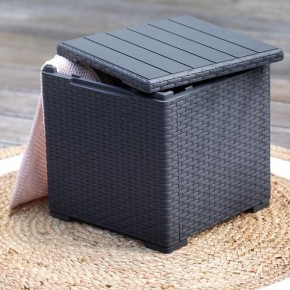 Стол с функцией хранения Виго (Vigo storage box) графит в Лабытнанги - labytnangi.mebel24.online | фото 1
