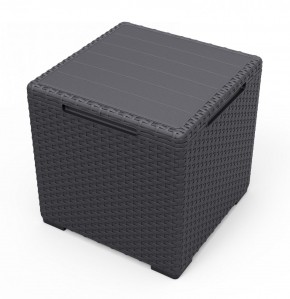 Стол с функцией хранения Виго (Vigo storage box) графит в Лабытнанги - labytnangi.mebel24.online | фото 2