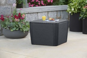 Стол-сундук Лузон Плюс (Luzon Plus Flat Wicker), графит в Лабытнанги - labytnangi.mebel24.online | фото 1