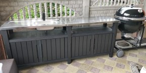 Столик для барбекю 415 Л (Unity Chef 415 L) графит в Лабытнанги - labytnangi.mebel24.online | фото 1