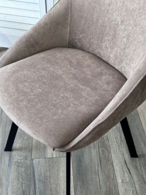 Стул CASA, 360 град. поворот. B5 Капучино, велюр / черный каркас,М-City в Лабытнанги - labytnangi.mebel24.online | фото 3