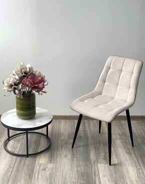 Стул CHIC HE622-01/ HE622-05 топленое молоко, ткань/ черный каркас М-City в Лабытнанги - labytnangi.mebel24.online | фото 3
