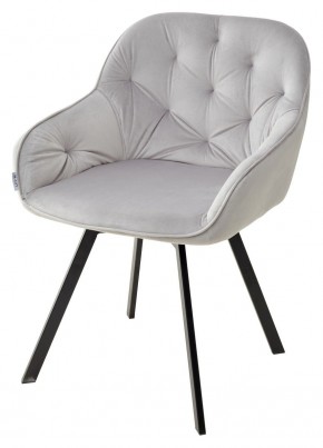 Стул GALE 360 град. поворот. BLUVEL-03 LIGHT GREY, велюр/ черный каркас, М-City в Лабытнанги - labytnangi.mebel24.online | фото 1