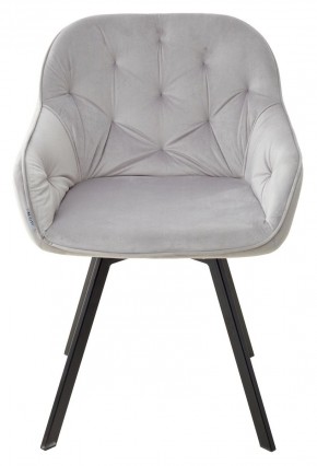 Стул GALE 360 град. поворот. BLUVEL-03 LIGHT GREY, велюр/ черный каркас, М-City в Лабытнанги - labytnangi.mebel24.online | фото 3
