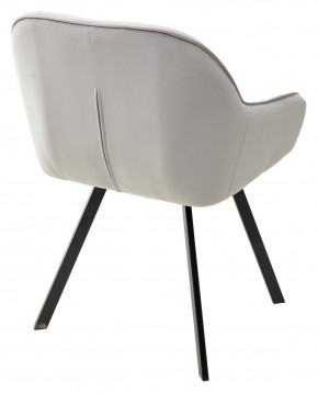 Стул GALE 360 град. поворот. BLUVEL-03 LIGHT GREY, велюр/ черный каркас, М-City в Лабытнанги - labytnangi.mebel24.online | фото 4