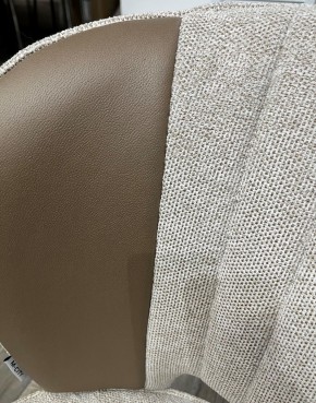 Стул HERMES WZ2042-02 светло-бежевый фактурный велюр/ HK017-31 серо-коричневый PU, М-City в Лабытнанги - labytnangi.mebel24.online | фото 2