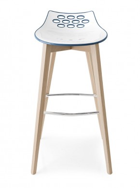 Стул JAM W CB/1487, ash.P12 smoke/ P799-P12P WHITE/ GLOSSY SKY BLUE в Лабытнанги - labytnangi.mebel24.online | фото