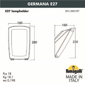 Светильник на штанге Fumagalli Germana 2N1.000.000.AYF1R в Лабытнанги - labytnangi.mebel24.online | фото 3