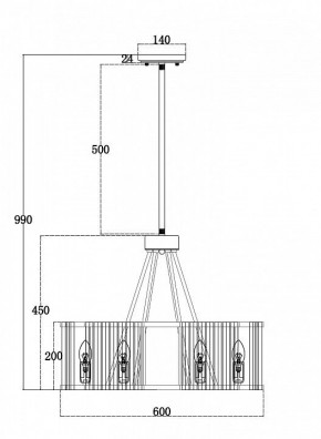 Светильник на штанге Maytoni Solar MOD087PL-06G в Лабытнанги - labytnangi.mebel24.online | фото 4