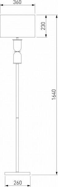 Торшер Eurosvet Caprera 01154/1 никель в Лабытнанги - labytnangi.mebel24.online | фото 2