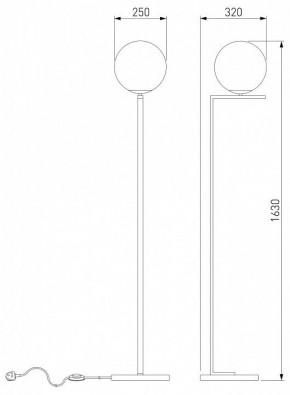 Торшер Eurosvet Shape 01214/1 хром в Лабытнанги - labytnangi.mebel24.online | фото 3