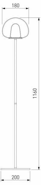 Торшер Eurosvet Twice 90327/1 черный в Лабытнанги - labytnangi.mebel24.online | фото