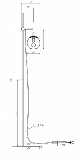 Торшер Maytoni Erich MOD221-FL-01-G в Лабытнанги - labytnangi.mebel24.online | фото 5
