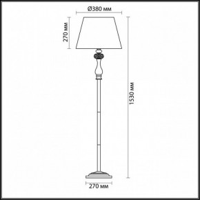 Торшер Odeon Light Gaellori 3393/1F в Лабытнанги - labytnangi.mebel24.online | фото 3