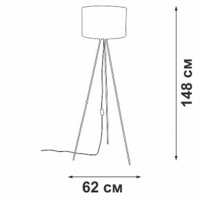 Торшер Vitaluce V2957 V2957-0/1P в Лабытнанги - labytnangi.mebel24.online | фото 4