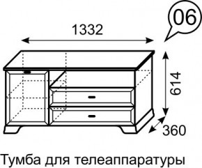 Тумба для телеаппаратуры Венеция 6 бодега в Лабытнанги - labytnangi.mebel24.online | фото 3