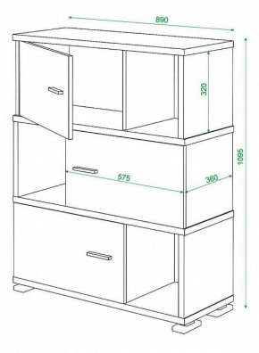 Тумба комбинированная Домино СБ-30/3 в Лабытнанги - labytnangi.mebel24.online | фото 3