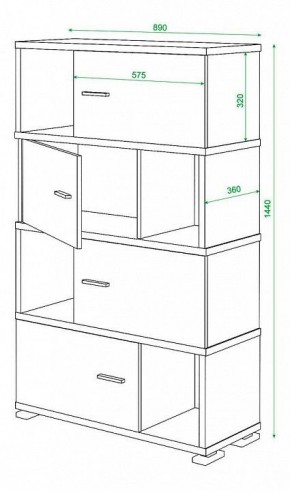 Тумба комбинированная Домино СБ-30/4 в Лабытнанги - labytnangi.mebel24.online | фото 3