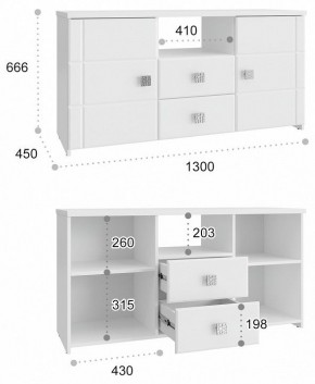 Тумба комбинированная Изабель ИЗ-53К в Лабытнанги - labytnangi.mebel24.online | фото 3