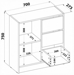 Тумба комбинированная Т-1 в Лабытнанги - labytnangi.mebel24.online | фото 4