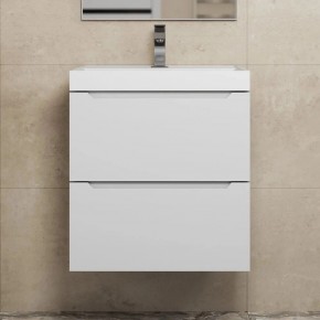 Тумба под раковину Uperwood Tanos 50 см, подвесная, белая матовая в Лабытнанги - labytnangi.mebel24.online | фото 9