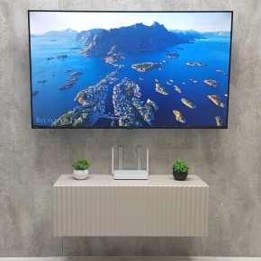 Тумба подвесная под ТВ LINES MTV3-MA 900 Бежевый (Леда-М 10.1.5) в Лабытнанги - labytnangi.mebel24.online | фото 3