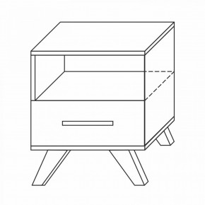 Тумба прикроватная Вега Скандинавия в Лабытнанги - labytnangi.mebel24.online | фото 8