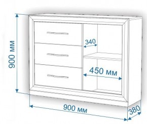 Тумба-витрина Нобиле Км-120/38 ФС в Лабытнанги - labytnangi.mebel24.online | фото 3