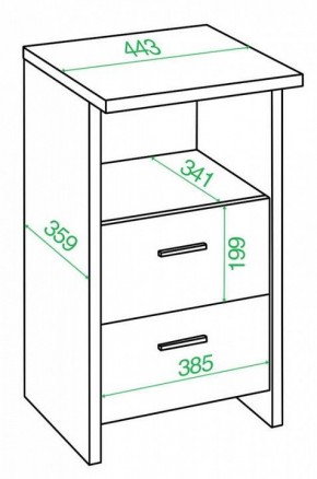 Тумбочка Домино Лайт ТЯЛ в Лабытнанги - labytnangi.mebel24.online | фото 4