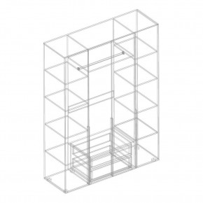 ВИТА Шкаф 4-ств для одежды в Лабытнанги - labytnangi.mebel24.online | фото 2