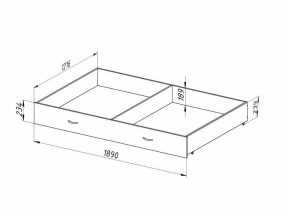 Ящик для металлических кроватей 120*190 (Венге) в Лабытнанги - labytnangi.mebel24.online | фото